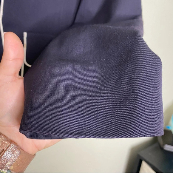 Austin Reed Vintage Navy Blue White Piping 100% Worsted Wool Blazer Women's 6 - Picture 4 of 11